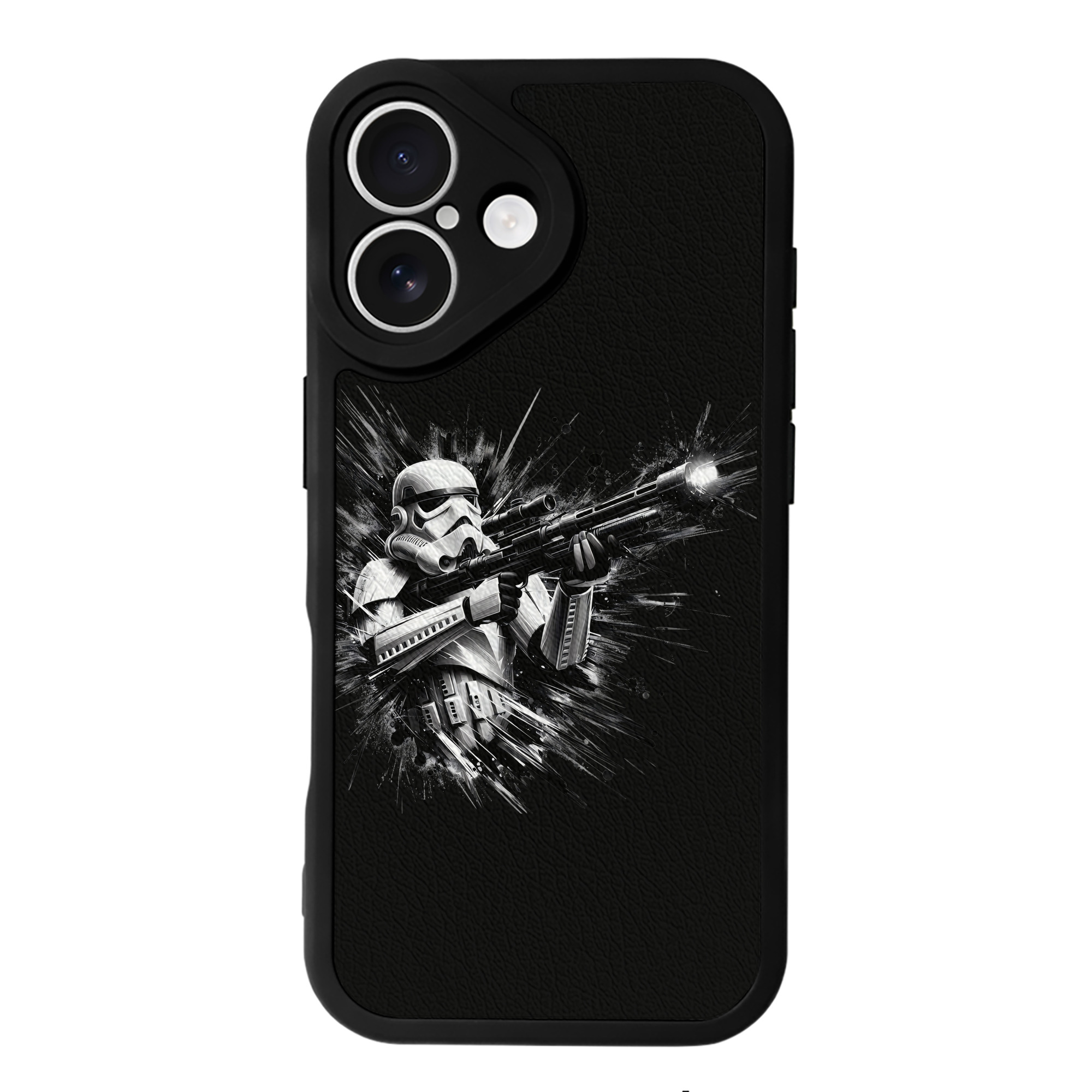 （画像用） スター・ウォーズ Star Wars 【iPhone 16シリーズ対応】シリコンスマホケース（レザー調） 材質：シリコン